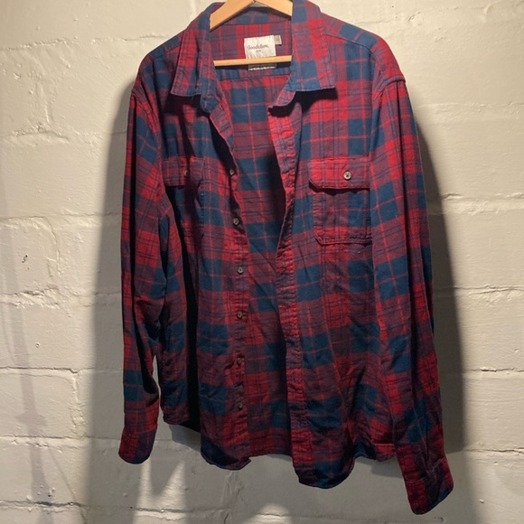 Goodfellow men’s flannel blue/red size XXL - Picture 1 of 4